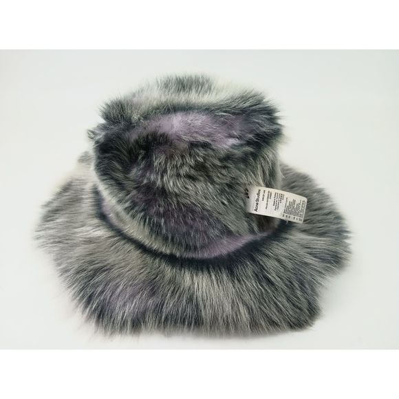 Acne Studios Lilac Purple Fur Shearling Bucket Hat Size S/M - Picture 6 of 9